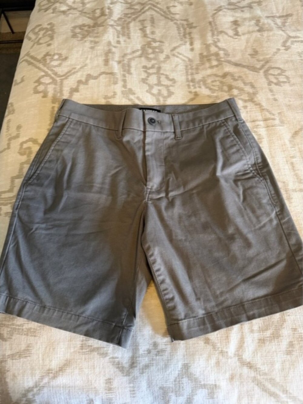 Express Gray Flat Front Men's Shorts